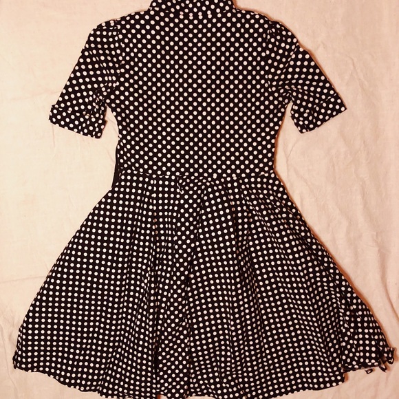 Girl’s Vintage Polka Dot Swing Dress - Picture 5 of 6